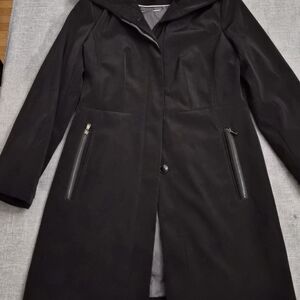 Anne Klein Elegant Black Trench Coat